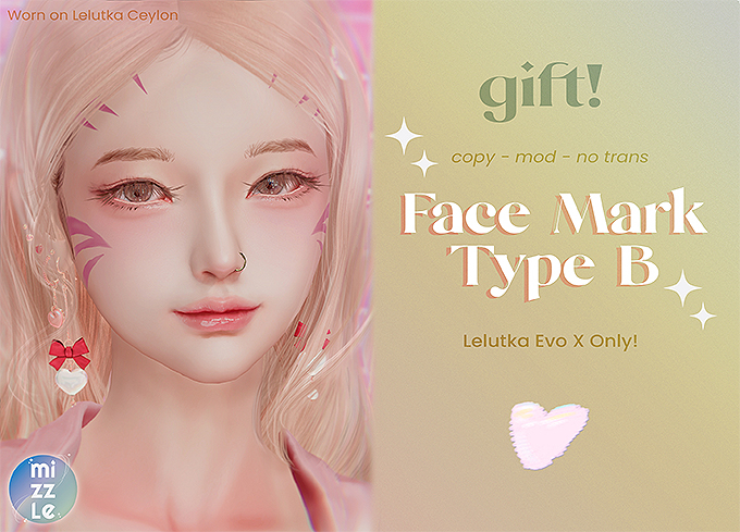 mizzle. face marking B / gift.