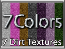 Zoy Texture [ Realistic Dirt 01 ] Seamless - 7 Colors