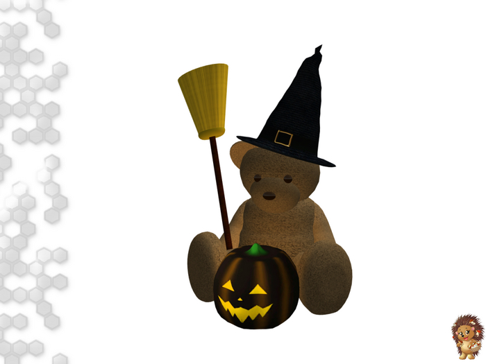 Halloween Teddy "Oldschool"