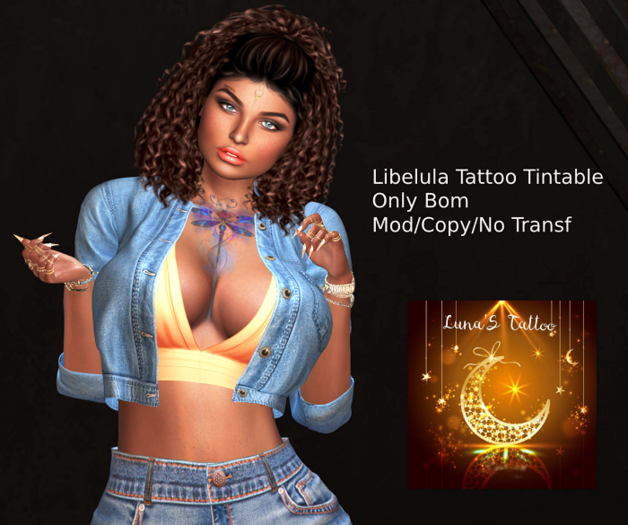 ..:Luna'S Tattoo:.. Libelula Tattoo Tintable