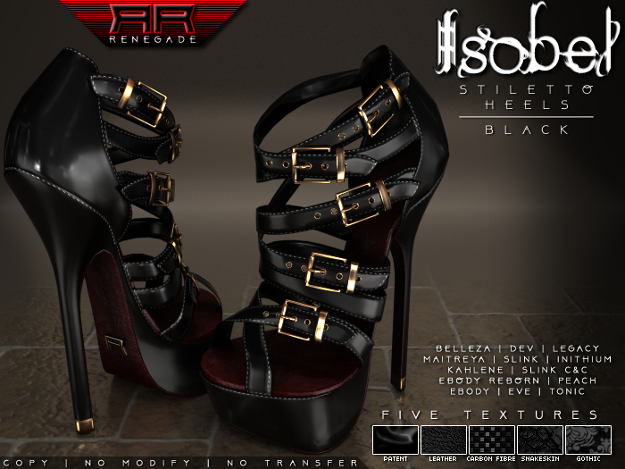 [Renegade] Isobel Platform Heels - Black