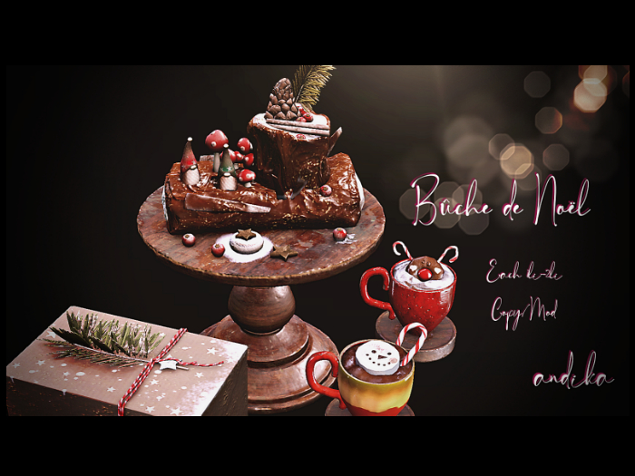 wear//andika  Buche de Noel Set