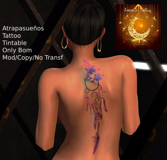 ..:Luna'S Tattoo:.. Atrapasuenos  Tattoo Tintable