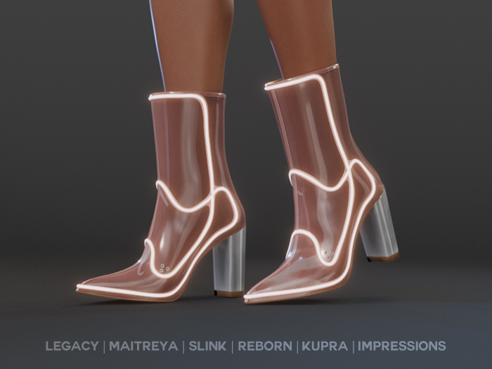 $NT Neon Booties NUDE