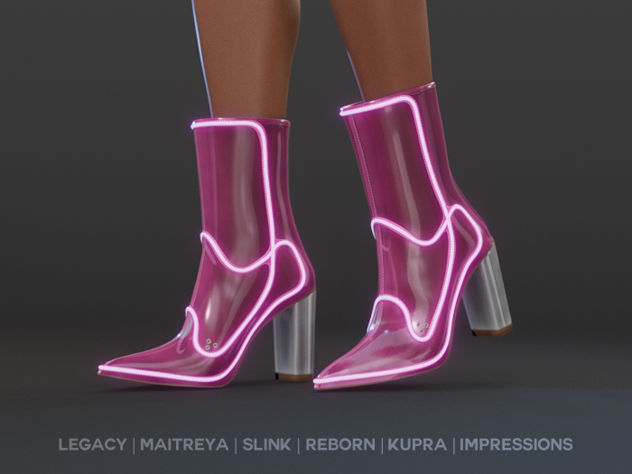 $NT Neon Booties PINK