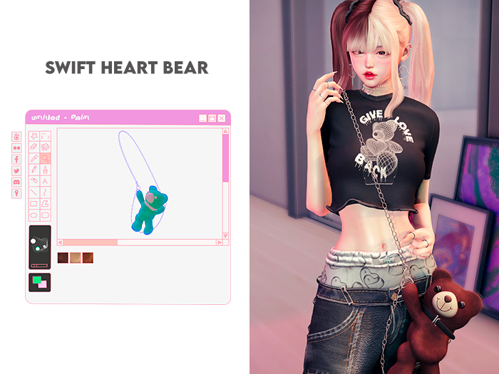 .:Fio's - Boythots - Swift Heart Bear:.