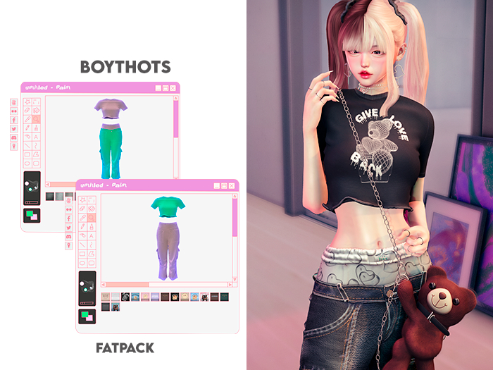 .:Fio's - Boythots Look - megapack:.