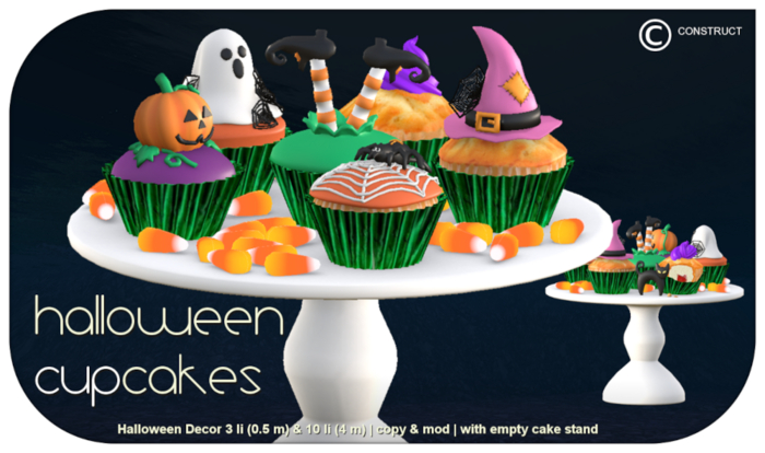CONSTRUCT - Halloween Cupcakes - 3 li