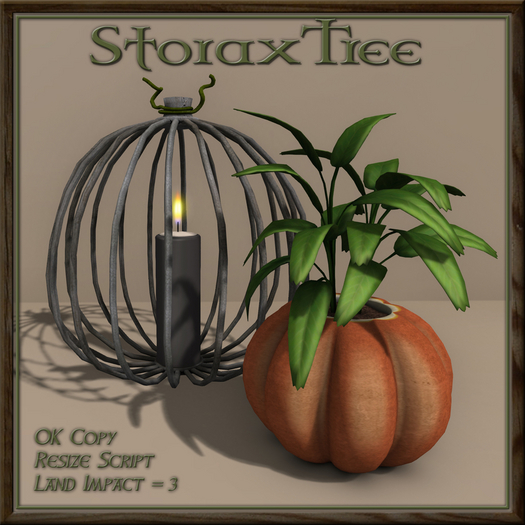 Pumpkin Planter & Candle B4