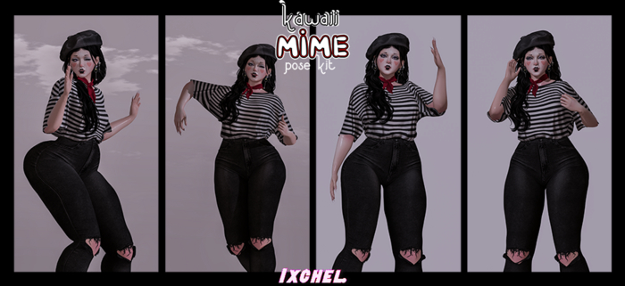 IXCHEL. - Kawaii Mime Pose Kit