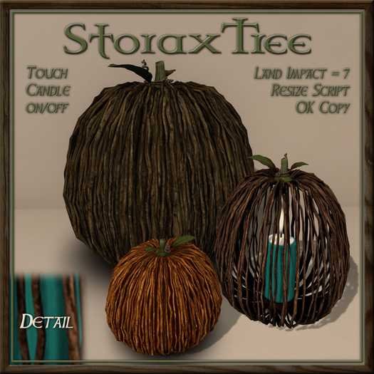 Rustic Pumpkins w Candle A9