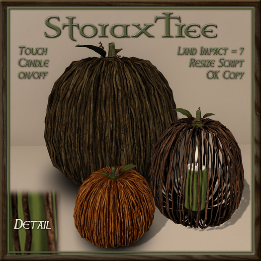 Rustic Pumpkins w Candle A7