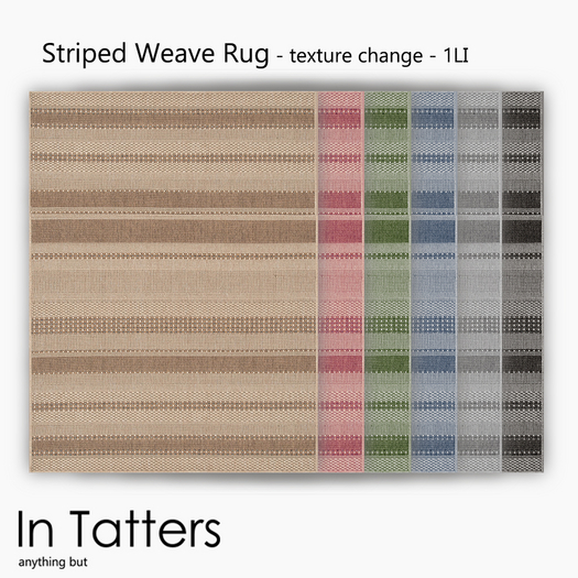 Striped Weave Rug - texture change 1LI