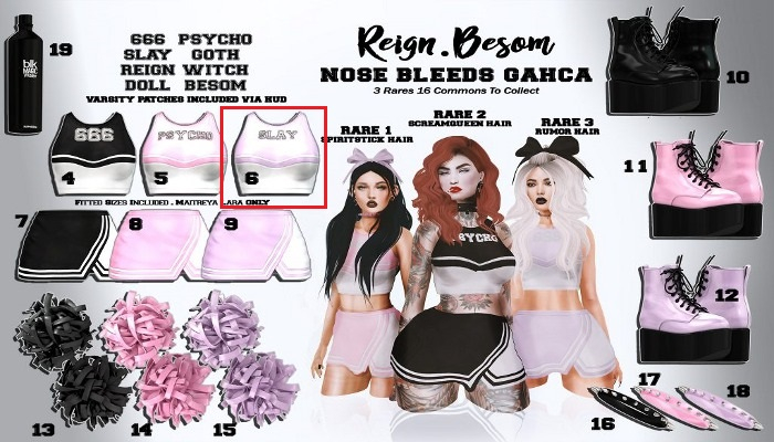 REIGN.- NOSEBLEEDS UNIFORM TOP- LAVENDER #6