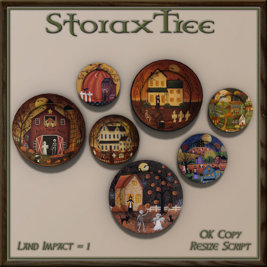 Wall Plates Display Halloween B3
