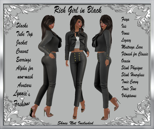 RICH GIRL IN BLACK UNPACK
