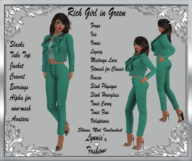 RICH GIRL IN GREEN UNPACK