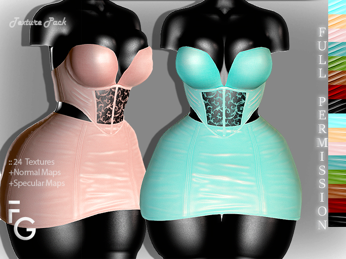 .Fragile. 24 Textures Full Perm for byCrash Corset and skirt se