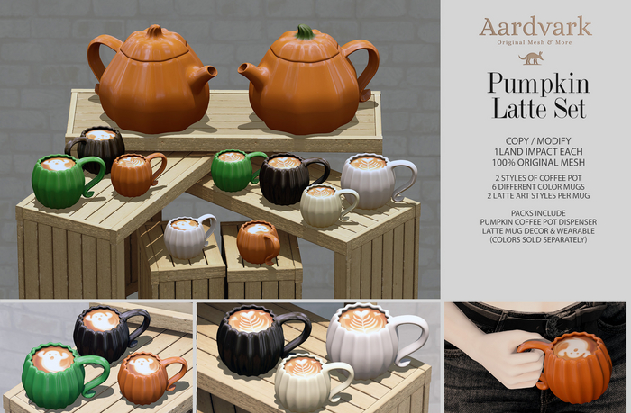 Aardvark : Pumpkin Latte Set - Cream