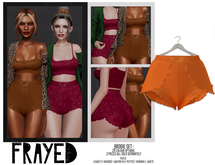 Frayed - Brodie Shorts - Orange