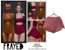 Frayed - Brodie Shorts - Rose