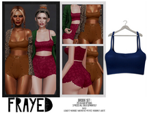 Frayed - Brodie Crop - Blue