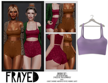 Frayed - Brodie Crop - Lilac