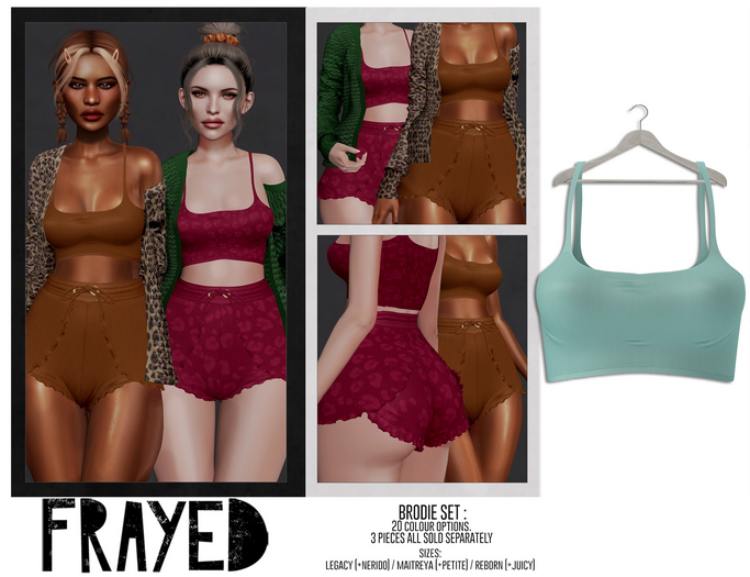 Frayed - Brodie Crop - Mint