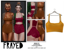 Frayed - Brodie Crop - Mustard