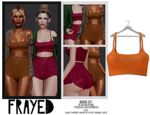Frayed - Brodie Crop - Orange
