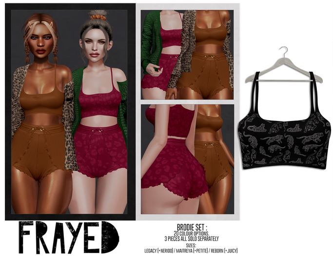 Frayed - Brodie Crop - Panthers