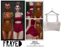 Frayed - Brodie Crop - White