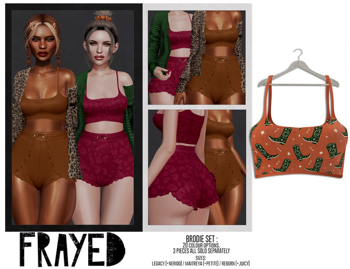 Frayed - Brodie Crop - Yeehaw