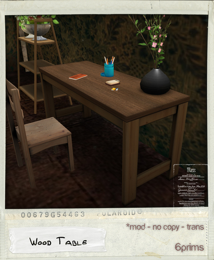 *Rez* Wood Table