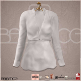 Baiastice_Front Cropped Shirt-Snow