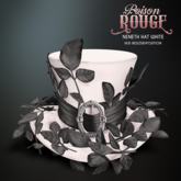 POISON ROUGE Neneth Hat White
