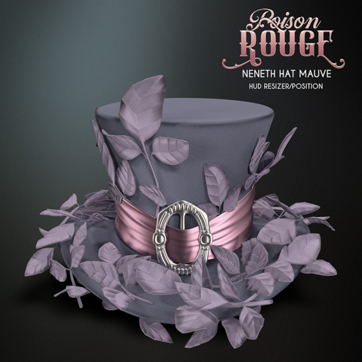 POISON ROUGE Neneth Hat Mauve