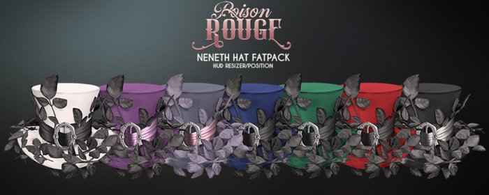 POISON ROUGE Neneth Hat FATPACK