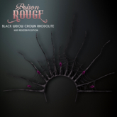 POISON ROUGE Black Widow Crown Rhodolite