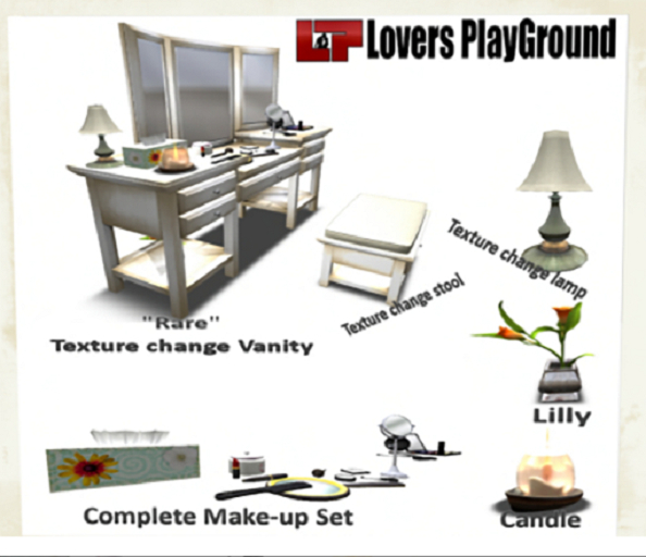 LPG Vanity Items (complete makeup set)