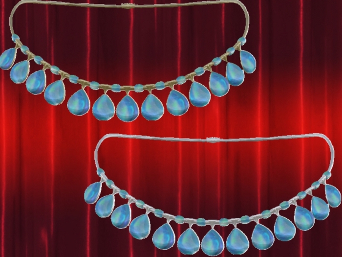 Dewdrop necklace - Ocean Moonstone (Gold and Silver versions)