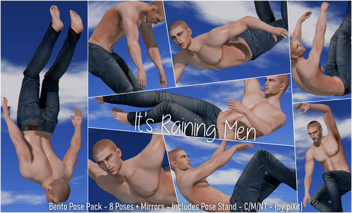 [piXit] It's Raining Men - Pose Pack