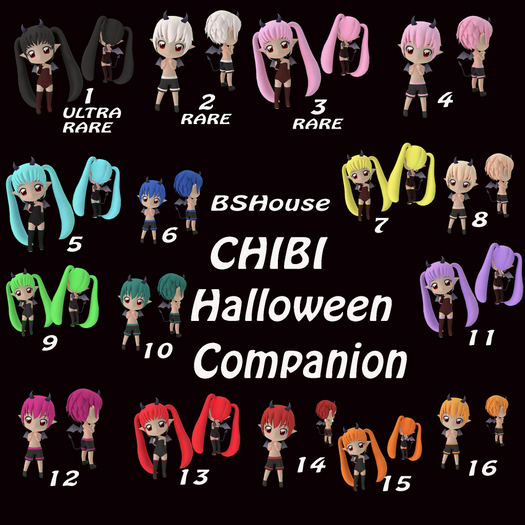 02-BSHouse CHIBI HALLOWEEN  Companion   -RARE