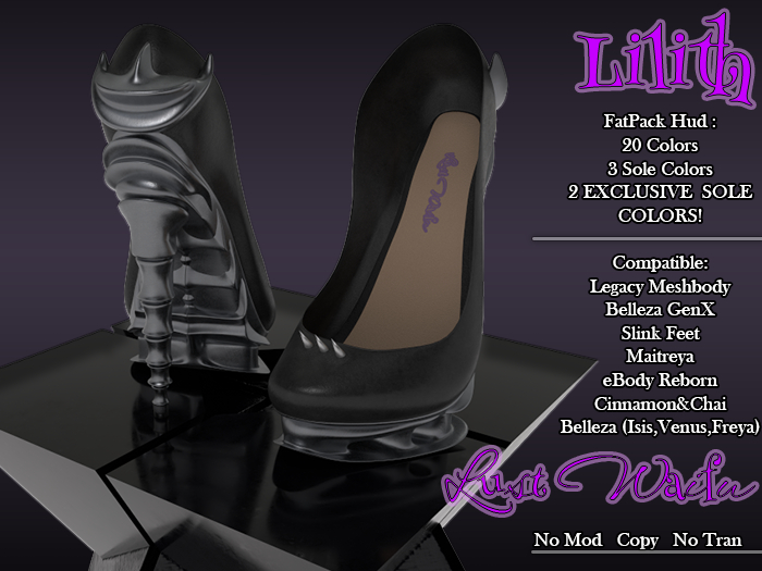!::LW::! Lilith Heels Fatpack