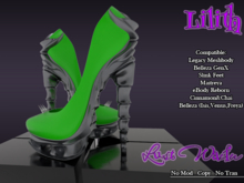 !::LW::! Lilith Heels Toxic Green