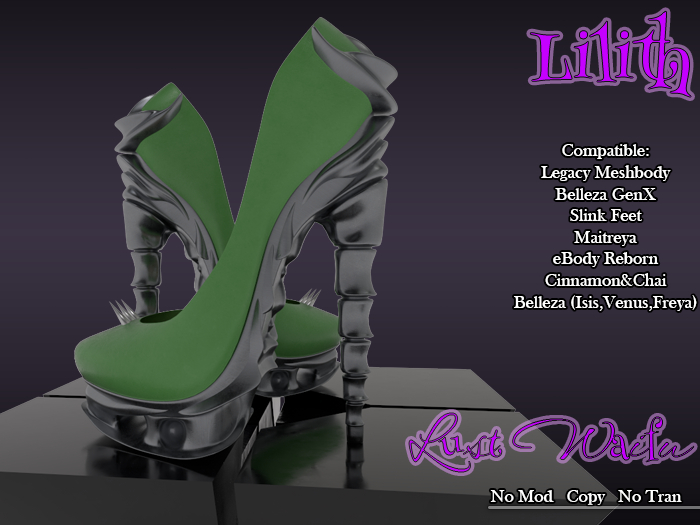 !::LW::! Lilith Heels Green
