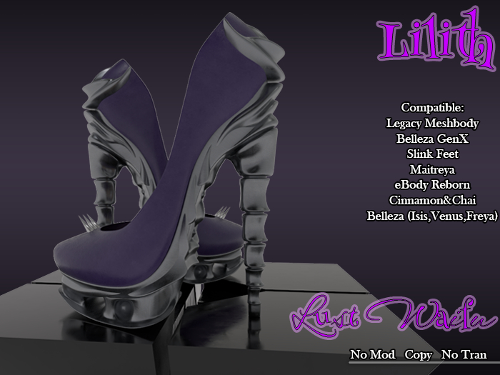 !::LW::! Lilith Heels Purple