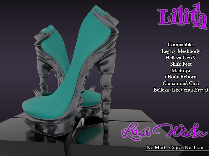 !::LW::! Lilith Heels Turquoise