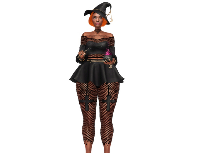 Mug - Wicked Witchy Complete set Black + Leather top RARE