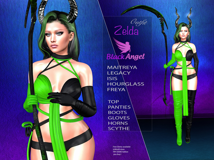 ZELDA HALLOWEEN OUTFIT GREEN by BA Store  >>PROMO<<